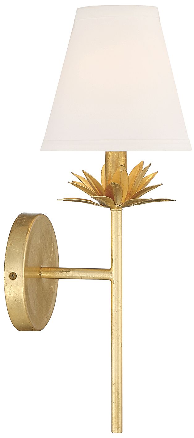 Image 6 1-Light Wall Sconce in True Gold more views