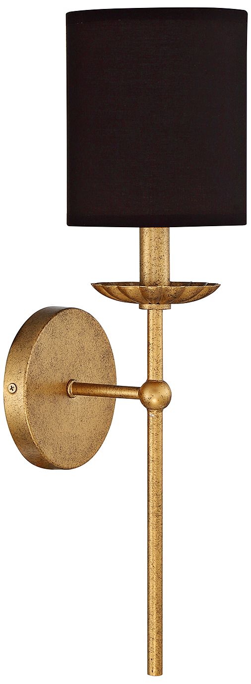 Image 3 1-Light Wall Sconce in True Gold more views