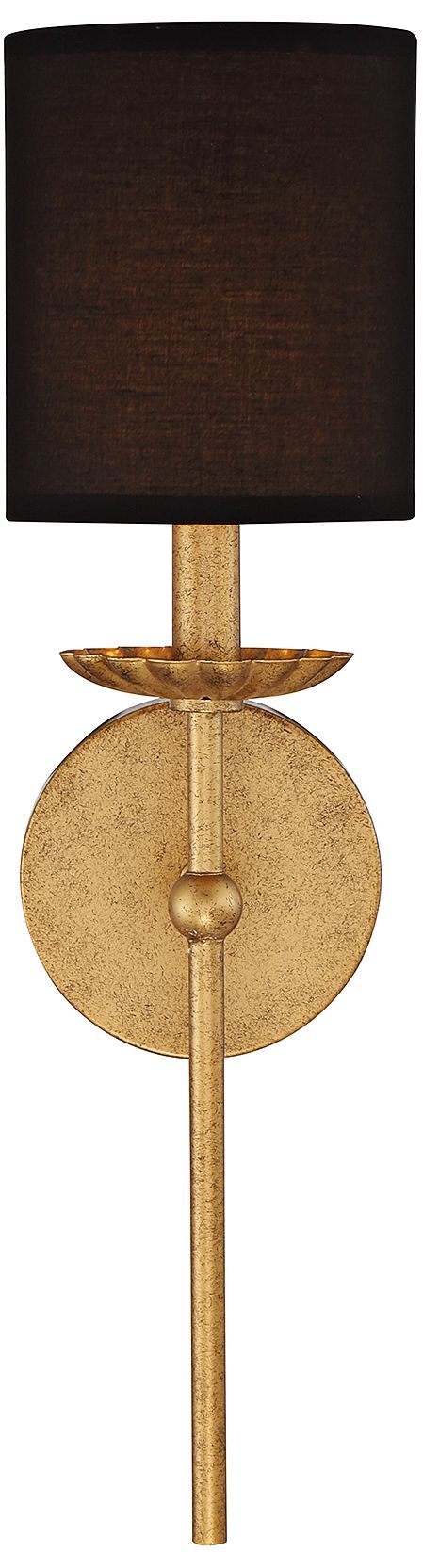 Image 4 1-Light Wall Sconce in True Gold more views