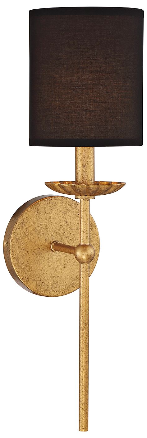 Image 5 1-Light Wall Sconce in True Gold more views