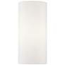 1 Light White ADA Sconce with Off-White Shades
