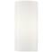 1 Light White ADA Sconce with Off-White Shades