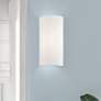 1 Light White ADA Sconce with Off-White Shades
