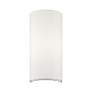 1 Light White ADA Sconce with Off-White Shades