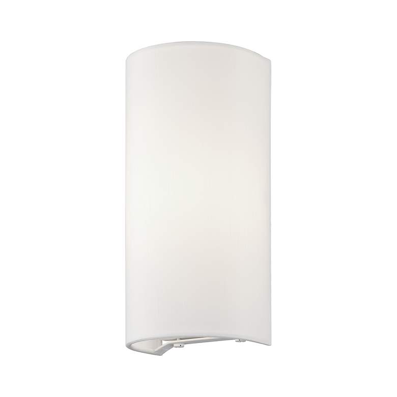 Image 4 1 Light White ADA Sconce with Off-White Shades more views