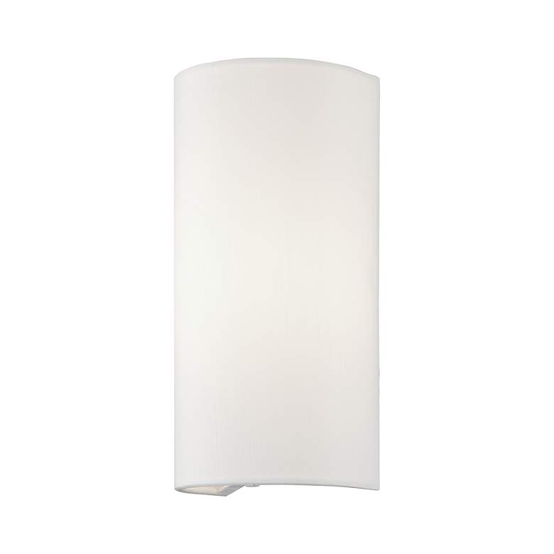 Image 5 1 Light White ADA Sconce with Off-White Shades more views