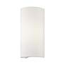 1 Light White ADA Sconce with Off-White Shades