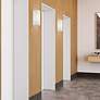 1 Light White ADA Sconce with Off-White Shades