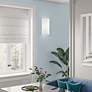 1 Light White ADA Sconce with Off-White Shades