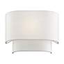 3_1 Light White ADA Sconce with Off-White Shades more views