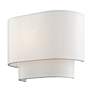 4_1 Light White ADA Sconce with Off-White Shades more views