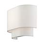 5_1 Light White ADA Sconce with Off-White Shades more views