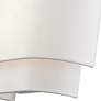 6_1 Light White ADA Sconce with Off-White Shades more views