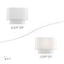 7_1 Light White ADA Sconce with Off-White Shades more views