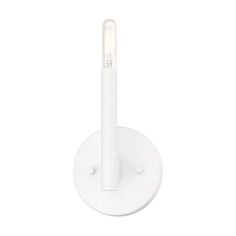 Image 5 1 Light White ADA Sconce more views