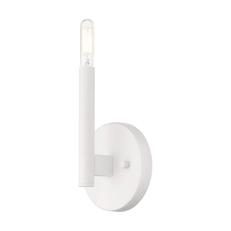 Image 6 1 Light White ADA Sconce more views