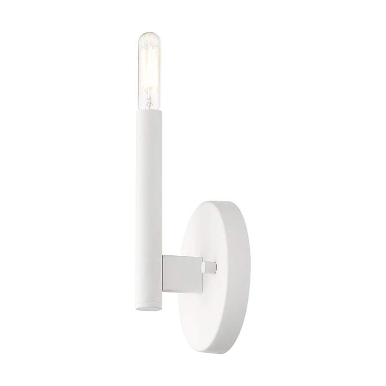 Image 7 1 Light White ADA Sconce more views