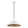 4_1 Light White Cone Pendant with White Aluminum Shade more views