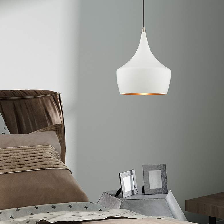 Image 1 1 Light White Mini Pendant
