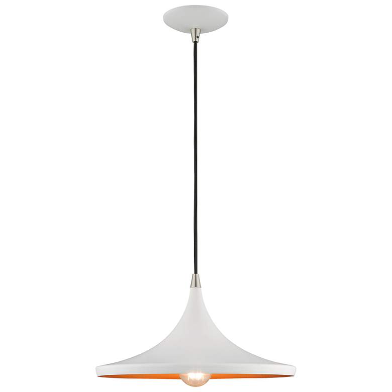 Image 2 1 Light White Mini Pendant
