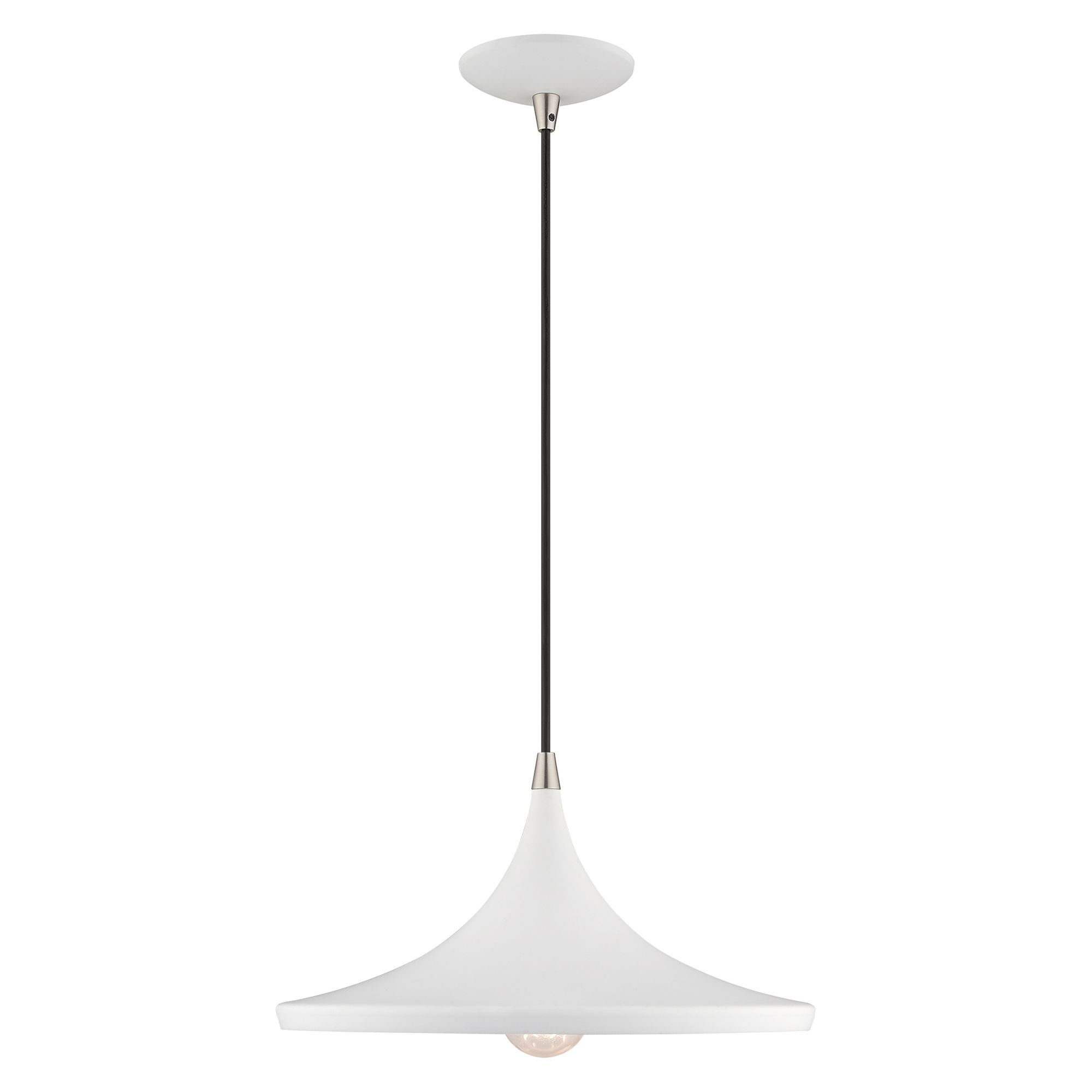 Image 5 1 Light White Mini Pendant more views