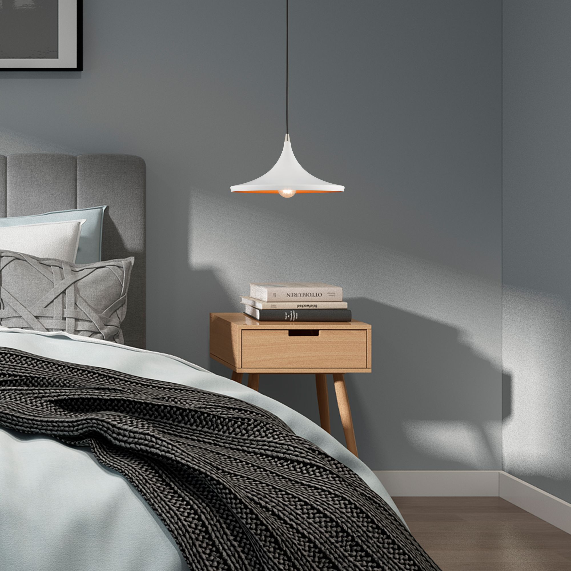 Image 7 1 Light White Mini Pendant more views