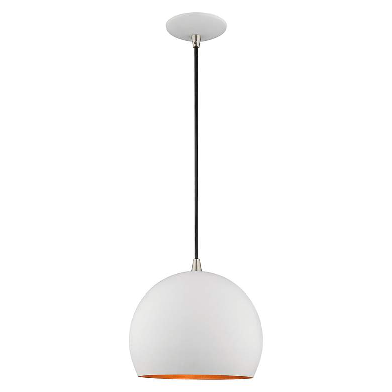 Image 2 1 Light White Mini Pendant more views