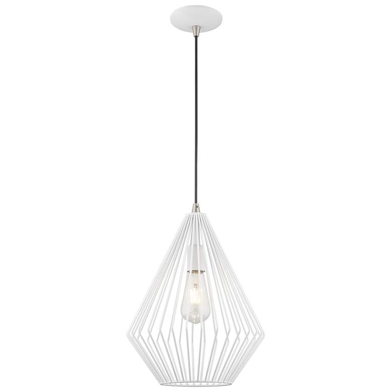 Image 1 1 Light White Mini Pendant