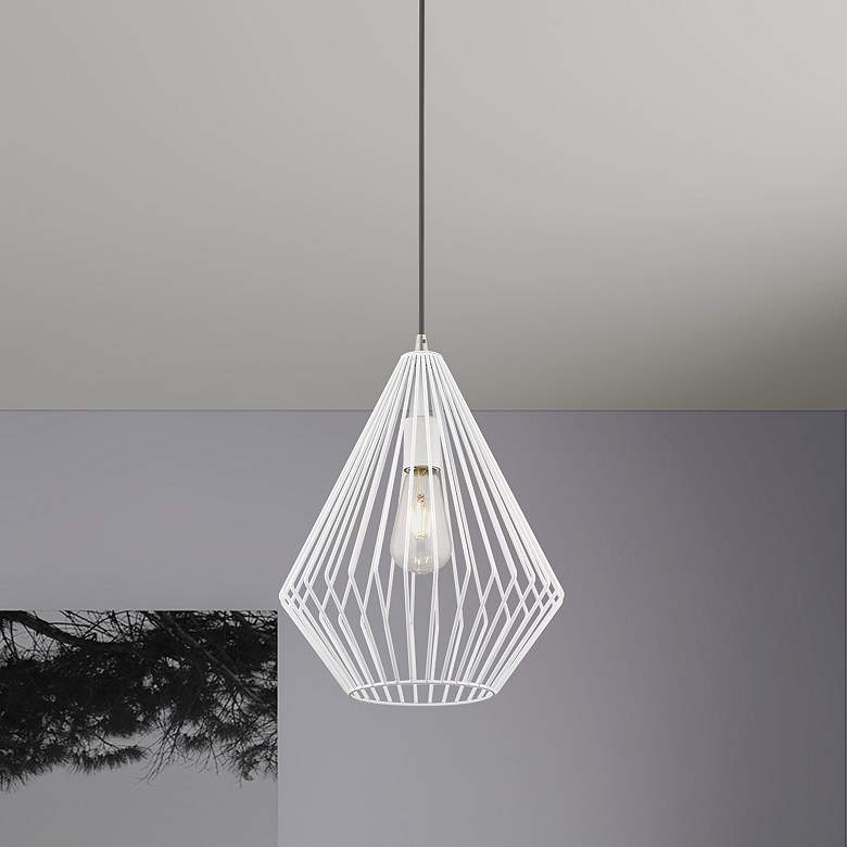 Image 1 1 Light White Mini Pendant
