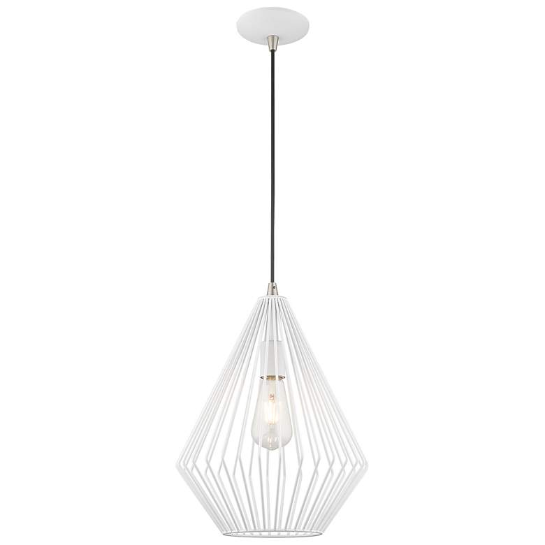 Image 3 1 Light White Mini Pendant more views