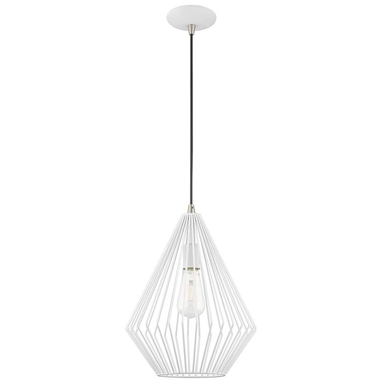 Image 4 1 Light White Mini Pendant more views