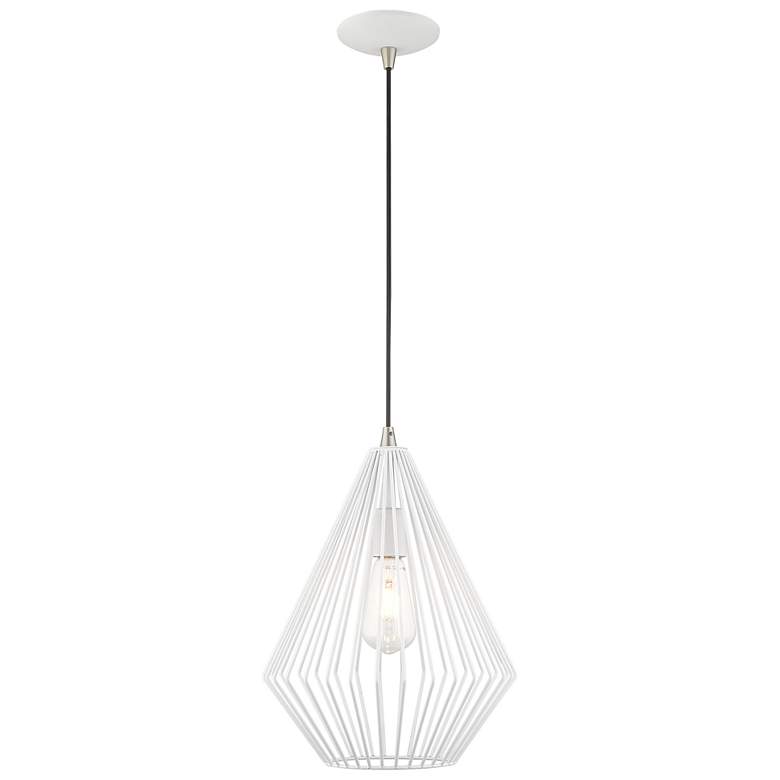 Image 5 1 Light White Mini Pendant more views