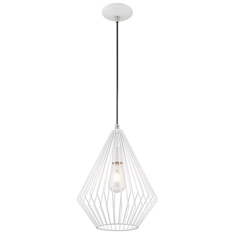 Image 6 1 Light White Mini Pendant more views