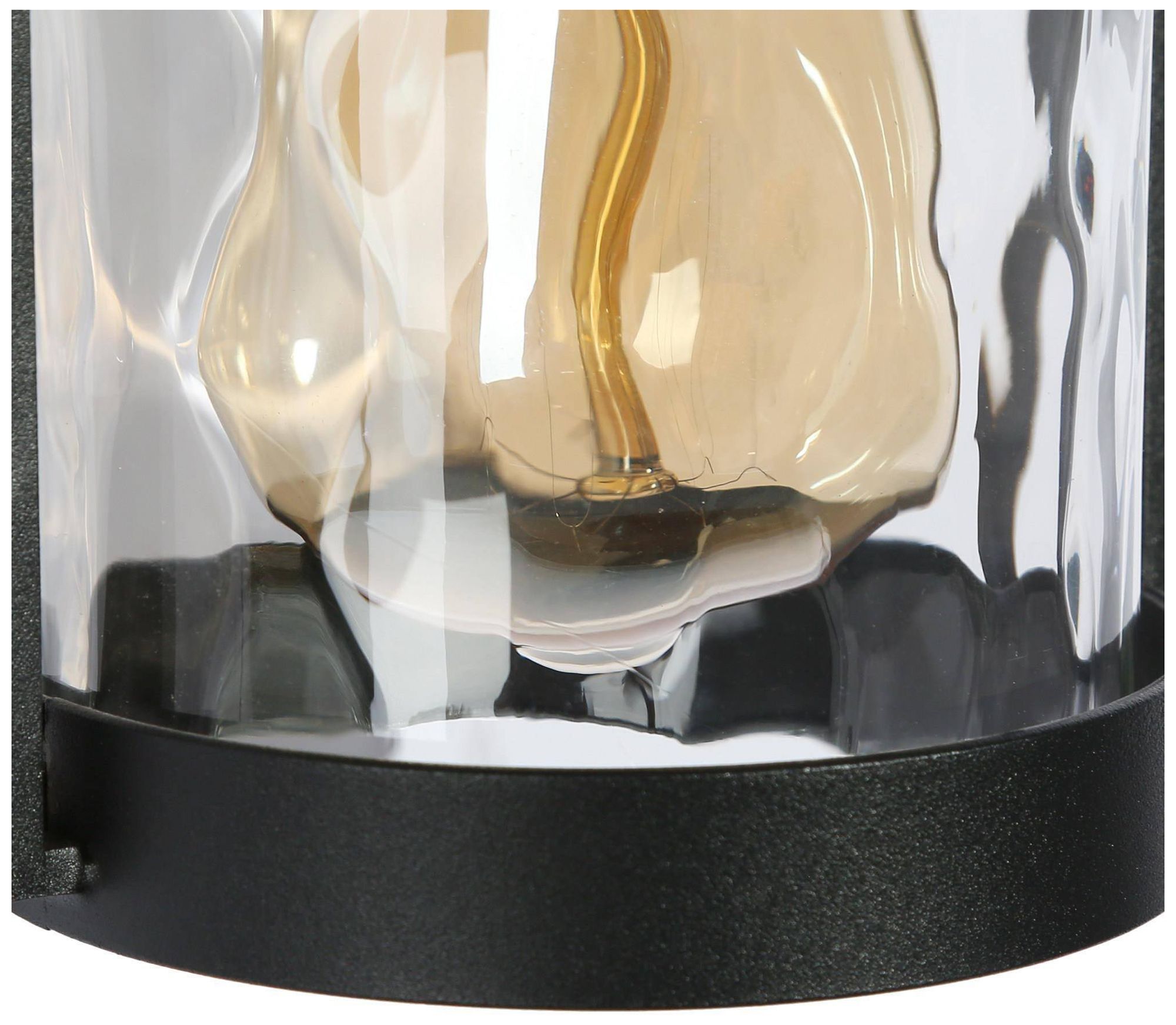 Image 4 1-Lights 10.2"H Cylinder Black Wall Lamp more views