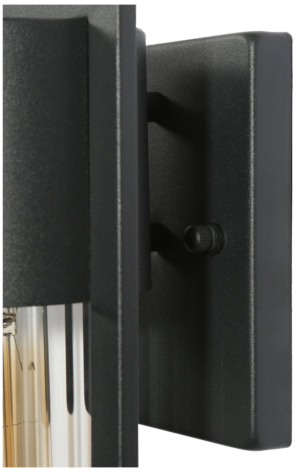 Image 3 1-Lights 11.4"H Cylinder Black Wall Lamp more views