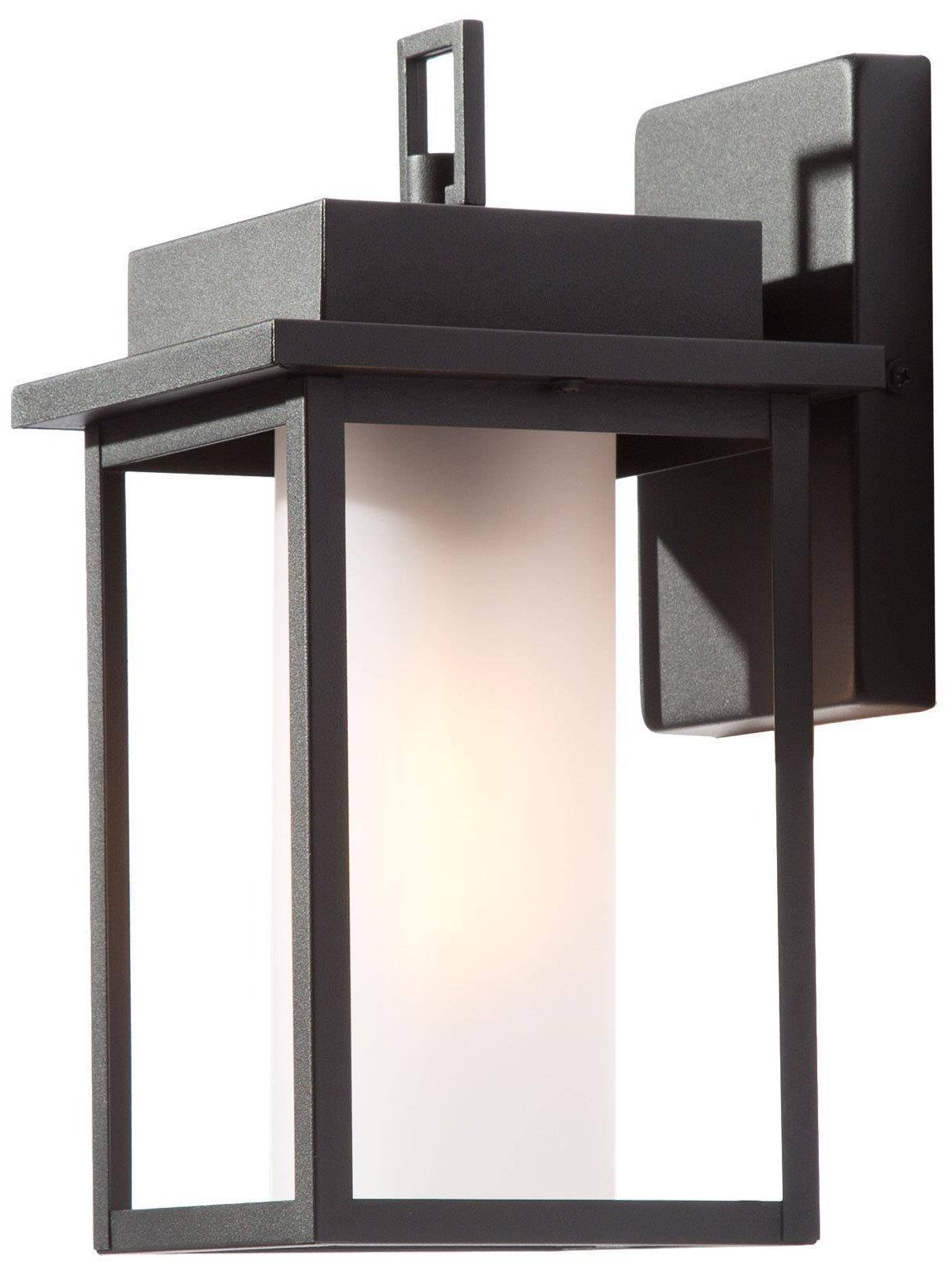Image 2 1-lights 11"H Rectangle Black Wall Lamp