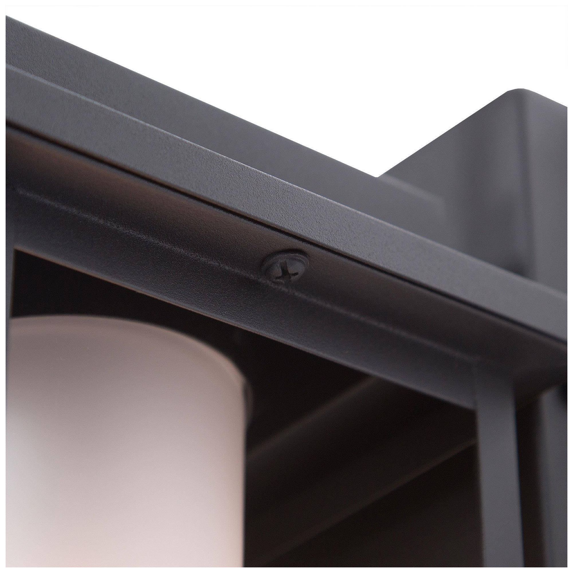 Image 5 1-lights 11"H Rectangle Black Wall Lamp more views