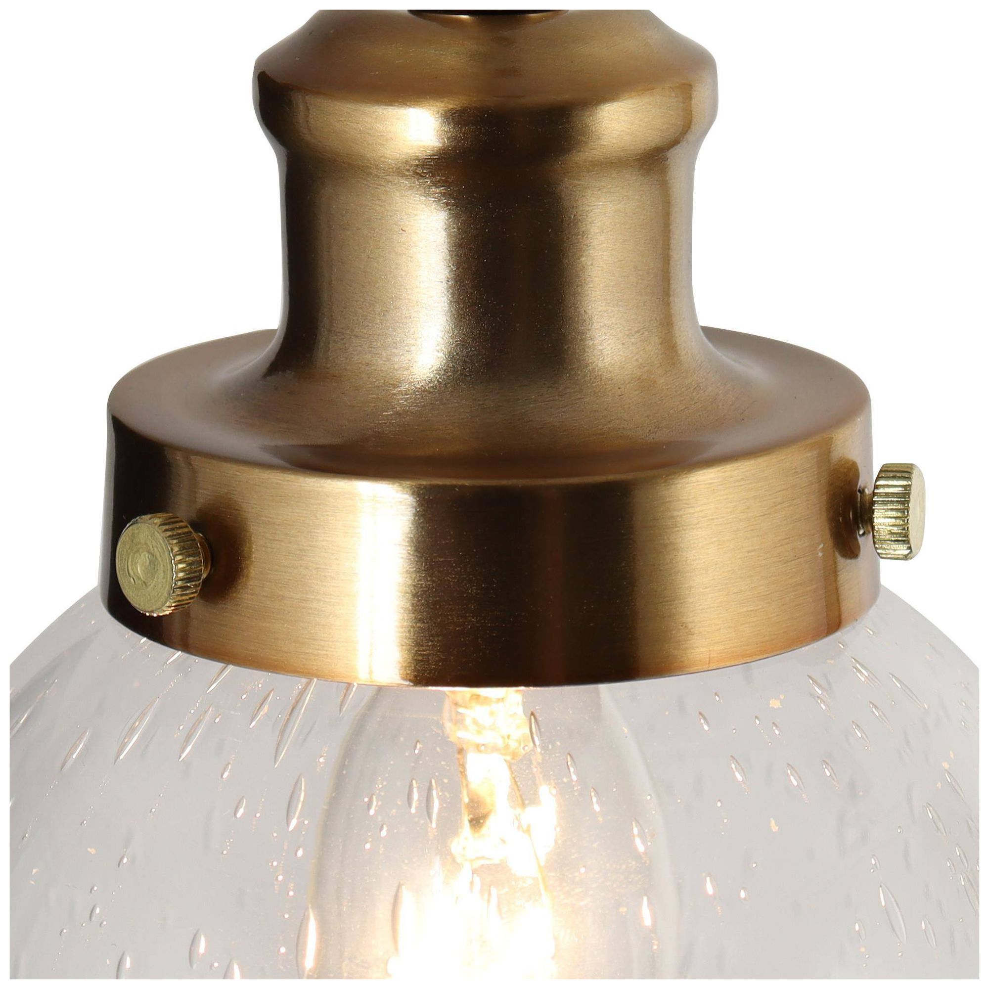 Image 3 1-lights 4.7"W Bell Plated Brass Pendant Lights more views