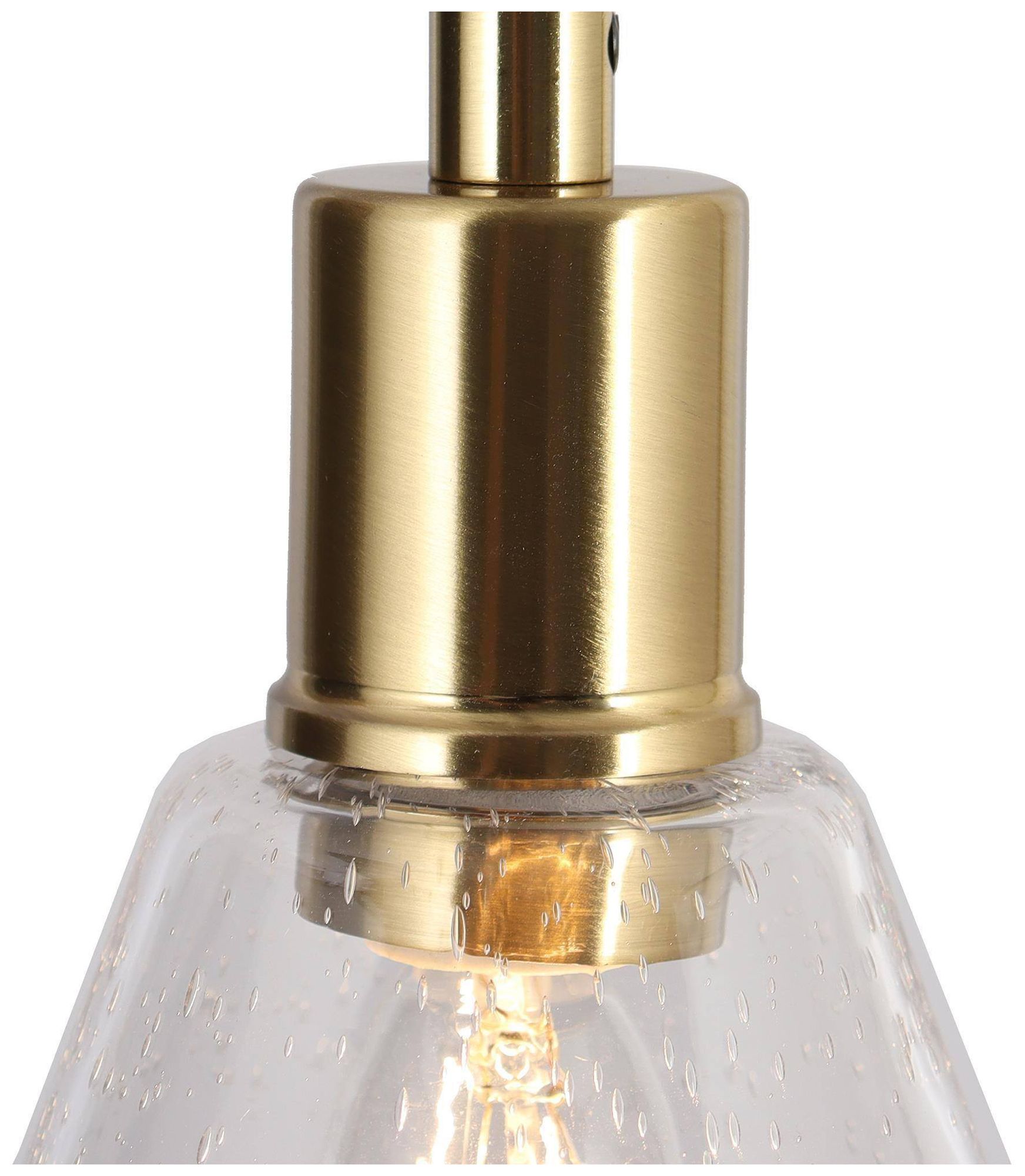 Image 2 1-Lights 5.1"W Tapered Plated Brass Pendant Lights more views