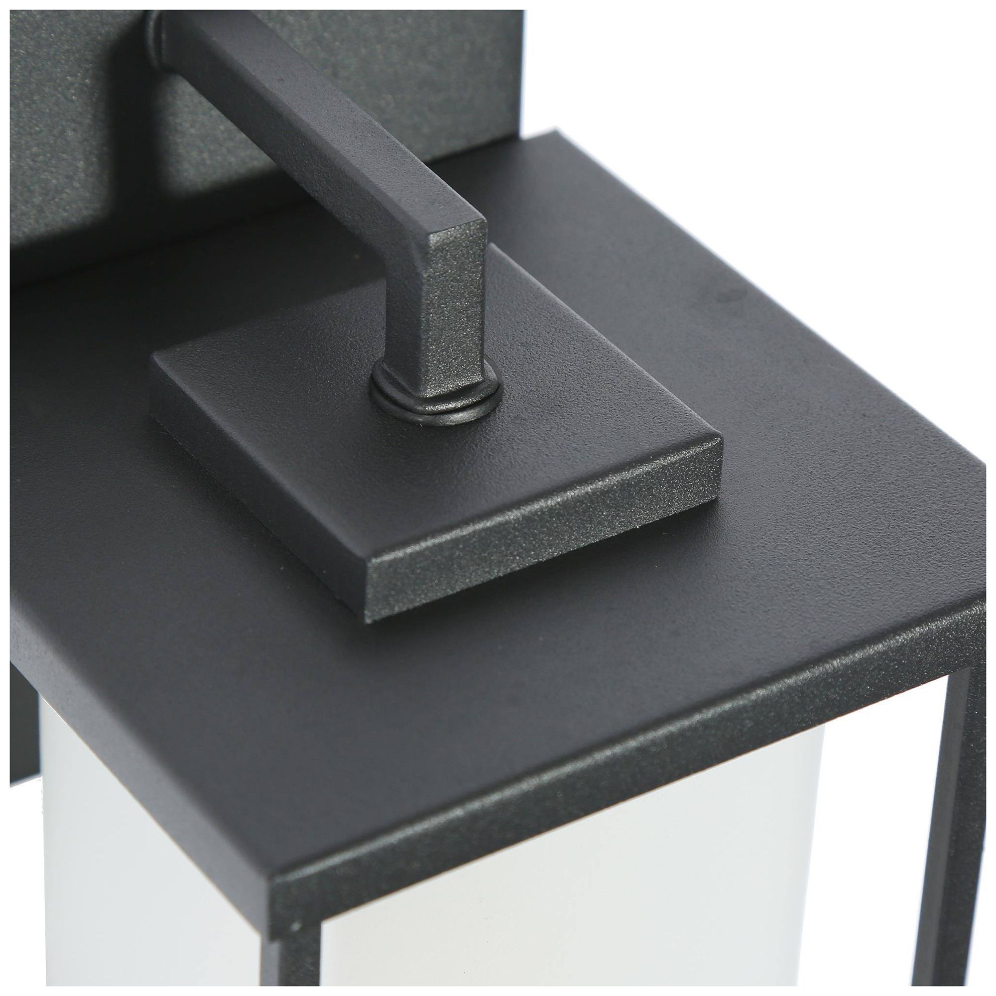 Image 2 1-Lights 8.3"H Rectangle Black Wall Lamp more views