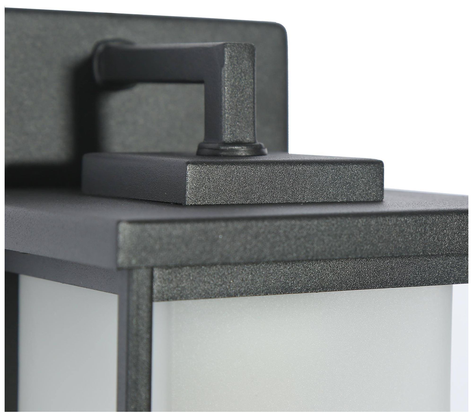 Image 3 1-Lights 8.3"H Rectangle Black Wall Lamp more views