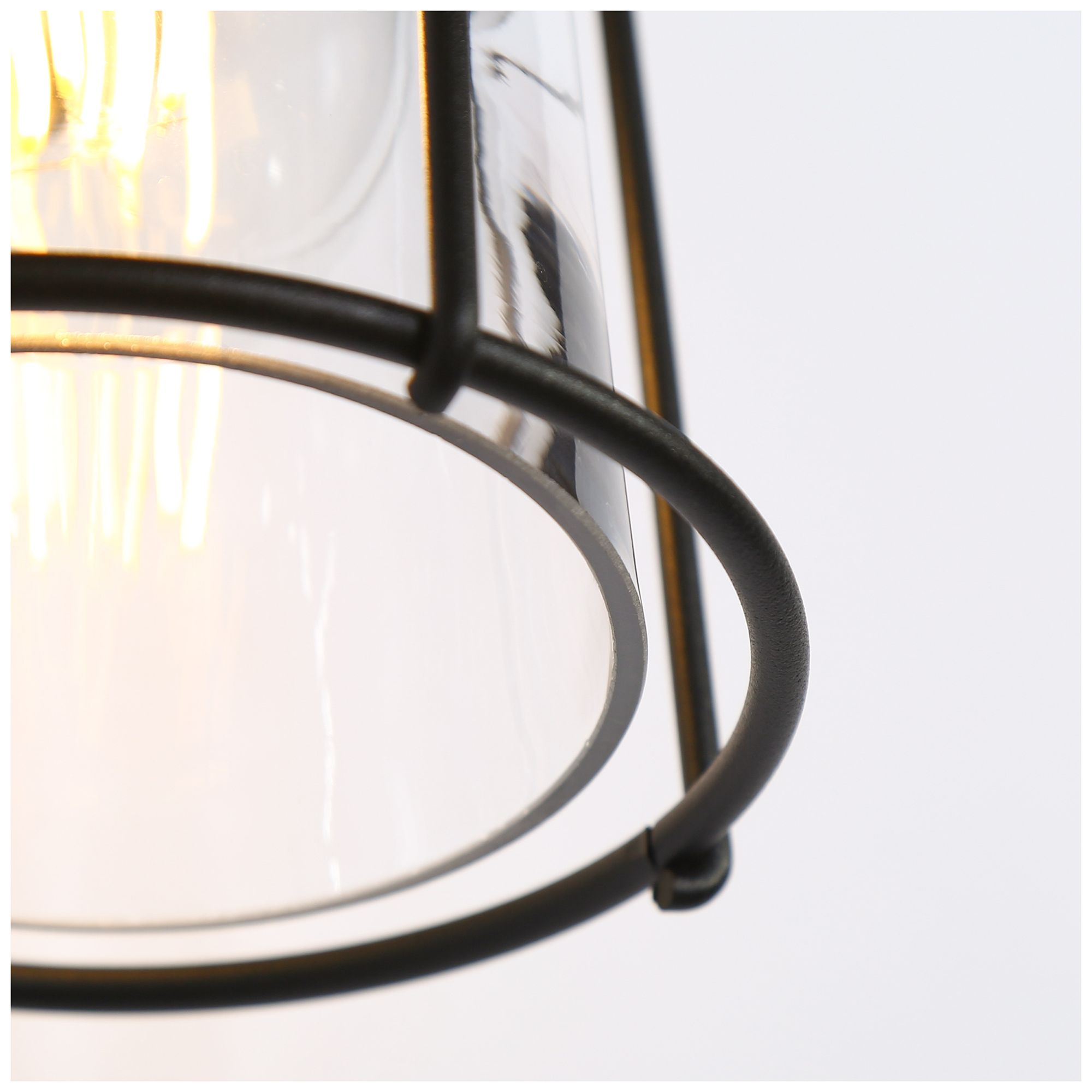 Image 3 1-Lights 9.1"H Bell Black Wall Lamp more views