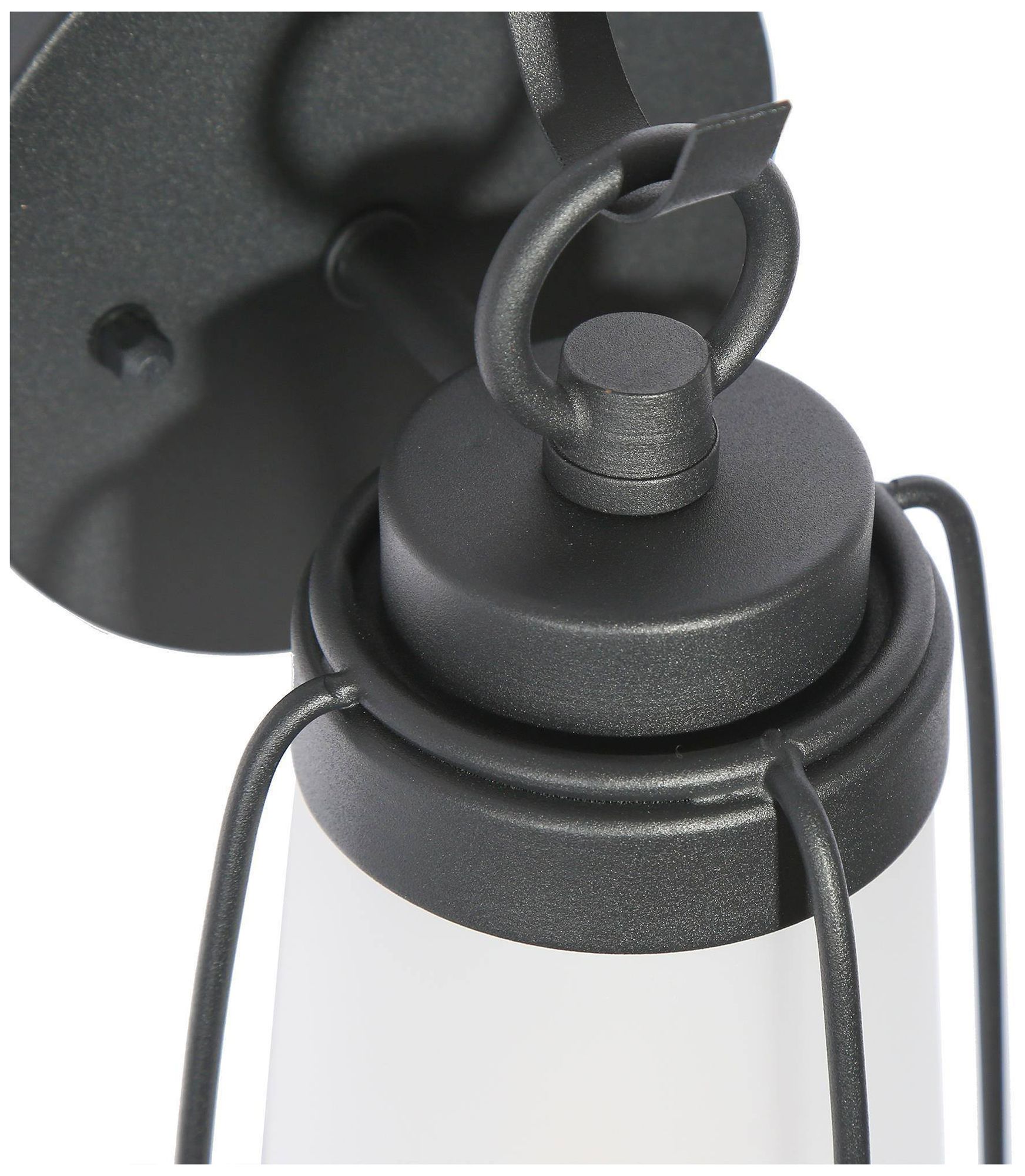 Image 2 1-Lights 9.1"H Bell Brushed Black Wall Lamp more views