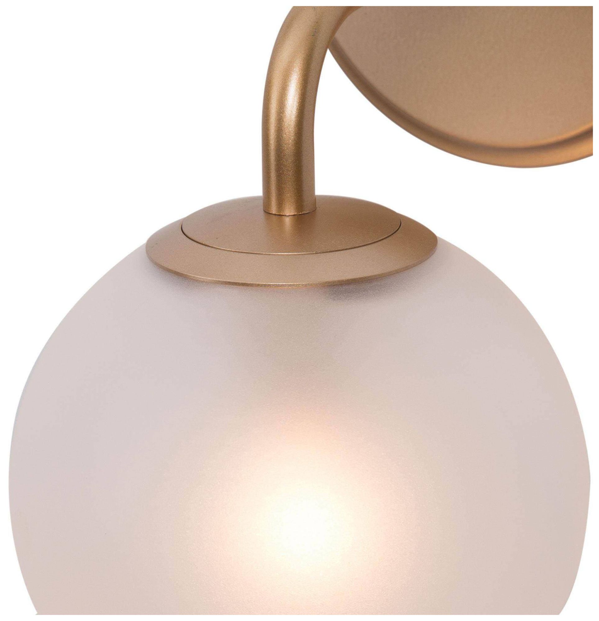 Image 4 1-lights 9.8"H Globe Dark Gold  Wall Lamp more views