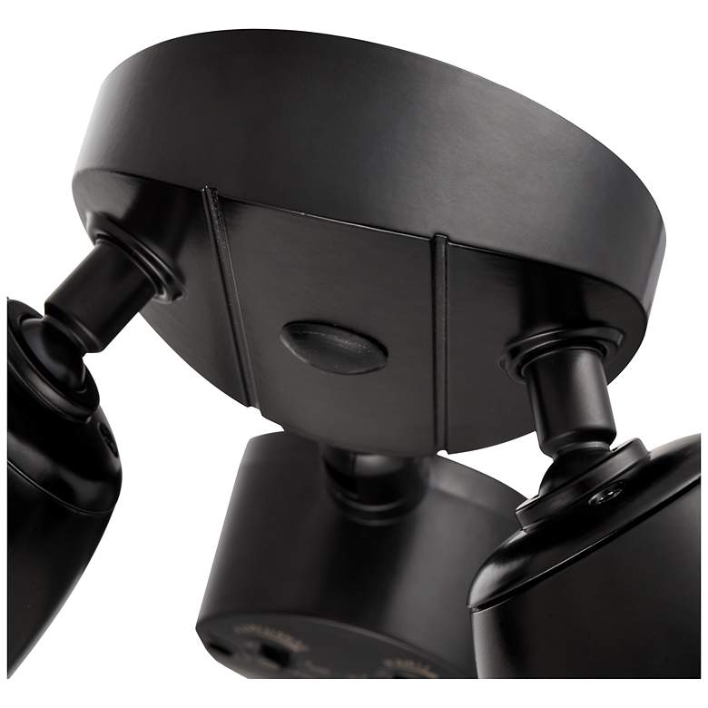 Image 6 10.5" High 2-Light Integrated LED Outdoor Security Flood Light in Black more views