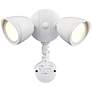 2_10.5" High 2-Light Integrated LED Outdoor Security Flood Light in White more views