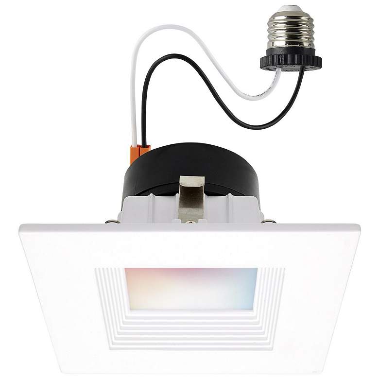 Image 1 10.5 Watt; LED Retrofit Downlight; 4 Inch Square, RGB & Tunable White