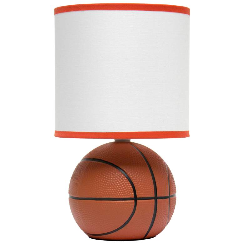 Image 1 10.7" SportsLite Mini Basketball Table Lamp for Kids Room, Mancave, Or