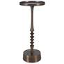 2_10 1/4" Wide x 24 1/2" High Bronze Metal Accent Table