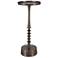 10 1/4" Wide x 24 1/2" High Bronze Metal Accent Table